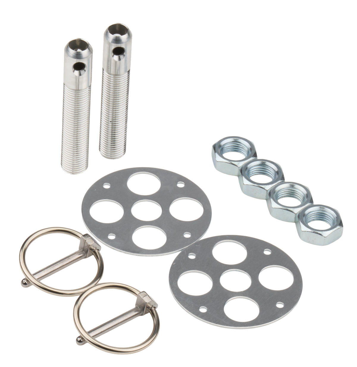 LW Alum Hood Pin Kit 1/2in Silver