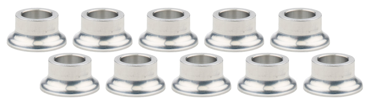 Tapered Spacers Alum 1/2in ID x 1/2 Long 10pk
