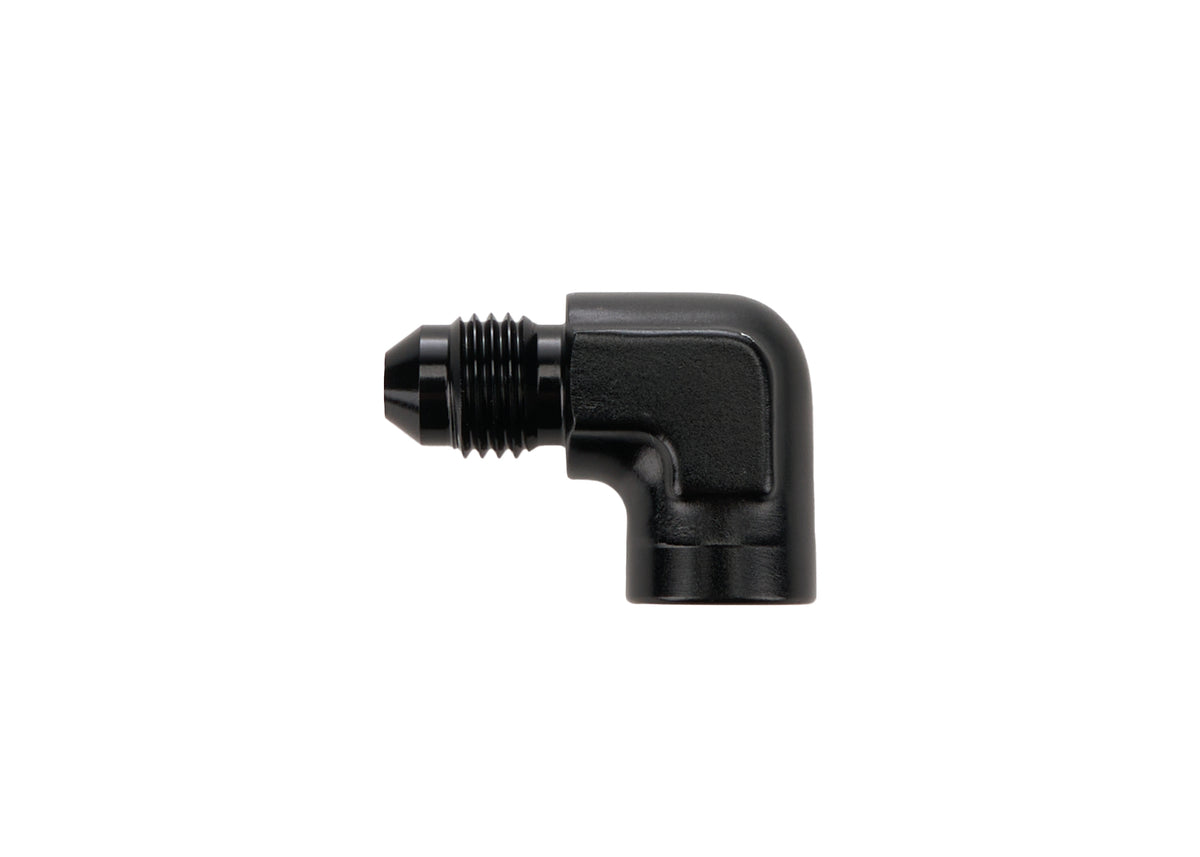 Adapter Fitting Aluminum 4AN to 1/8 NPT 90 Deg