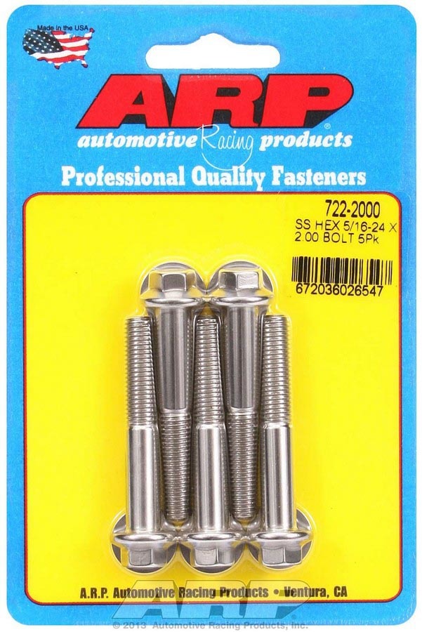 Bolt Kit - SS 6pt 5pk 5/16-24 x 2.000