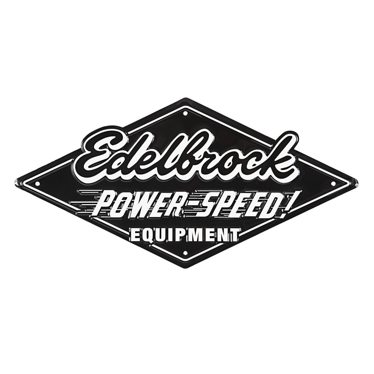 Edelbrock Power Speed Tin Garage Sign