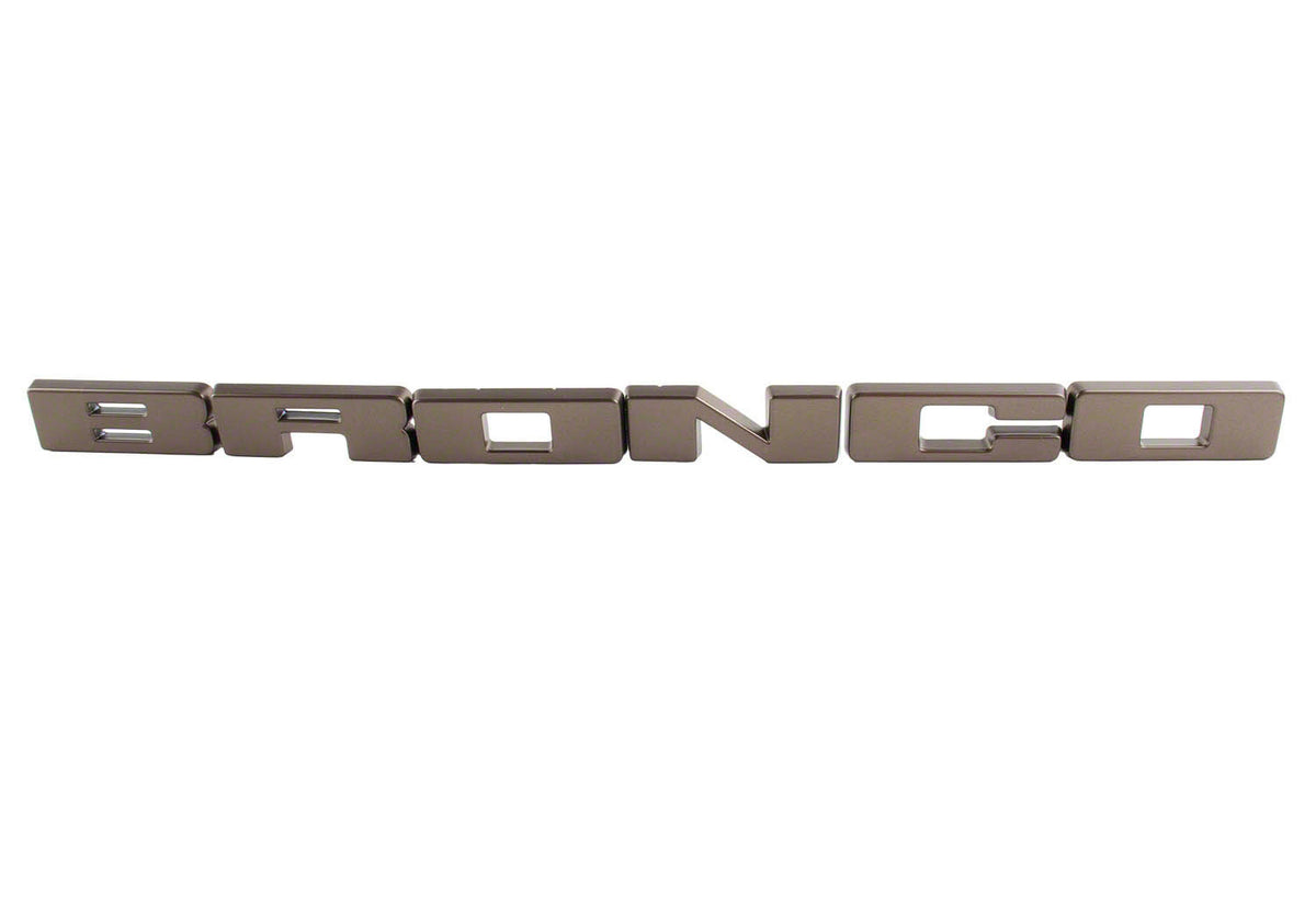 Bronco Grille Lettering Overlay Kit- Bronze