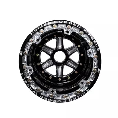 Wheel Splined 15x17 Blk Outer Beadlock 5in BS