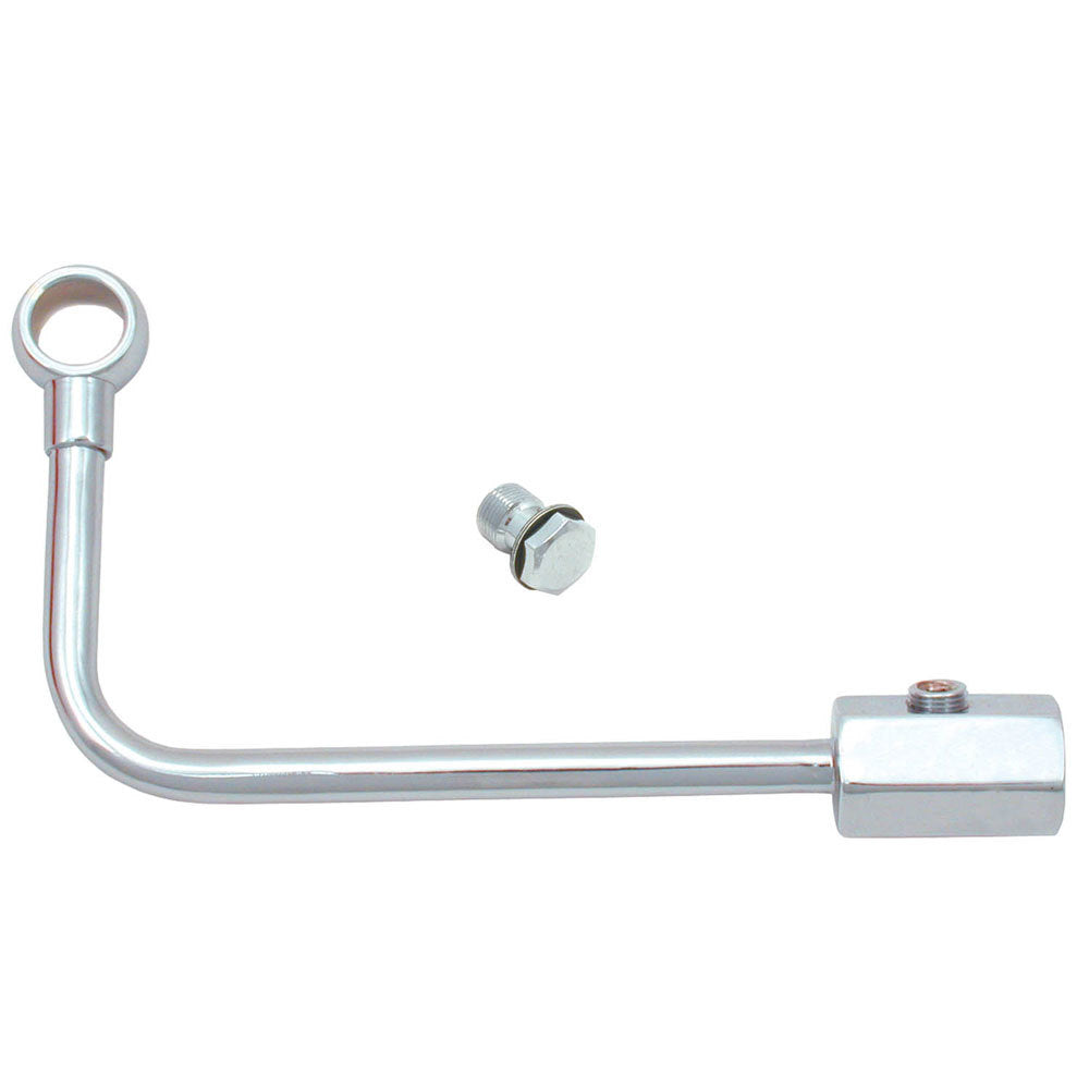 Single Feed Fuel Line W/ gauge Port 1/8in