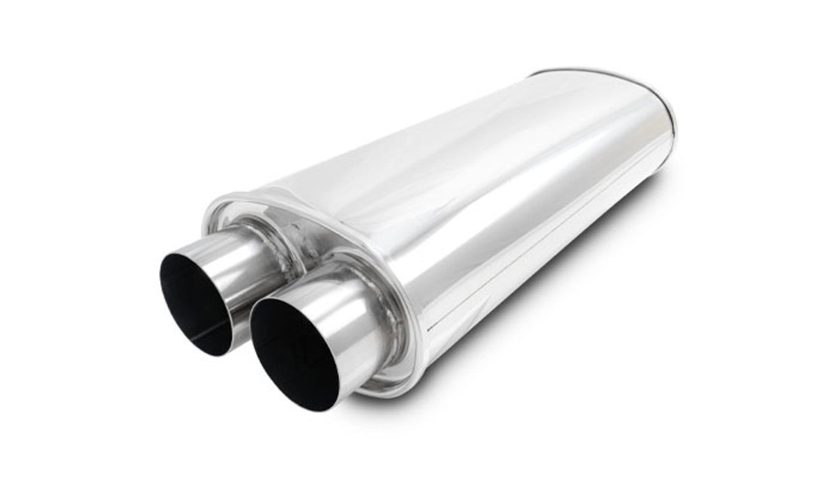STREETPOWER Oval Muffler 3in Inlet/Outlet