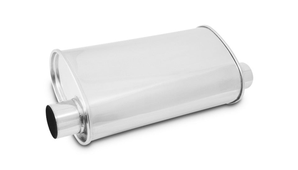 STREETPOWER Oval Muffler 2.5in Inlet/Outlet