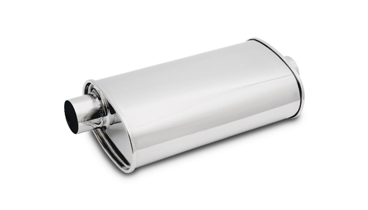 STREETPOWER Oval Muffler 3.50in Inlet/Outlet