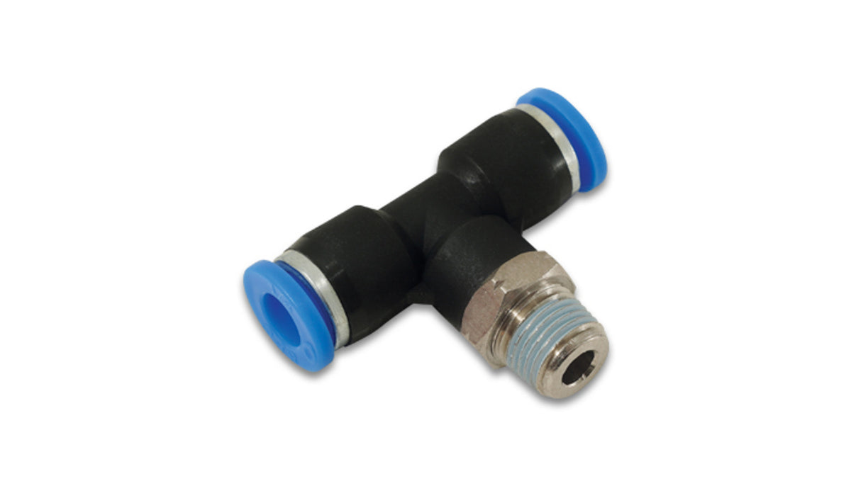 Male Tee Push Lock 1/8in NPT to 1/4in Tube