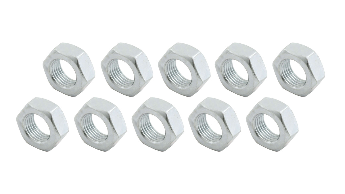 7/16-20 RH Steel Jam Nuts 10pk