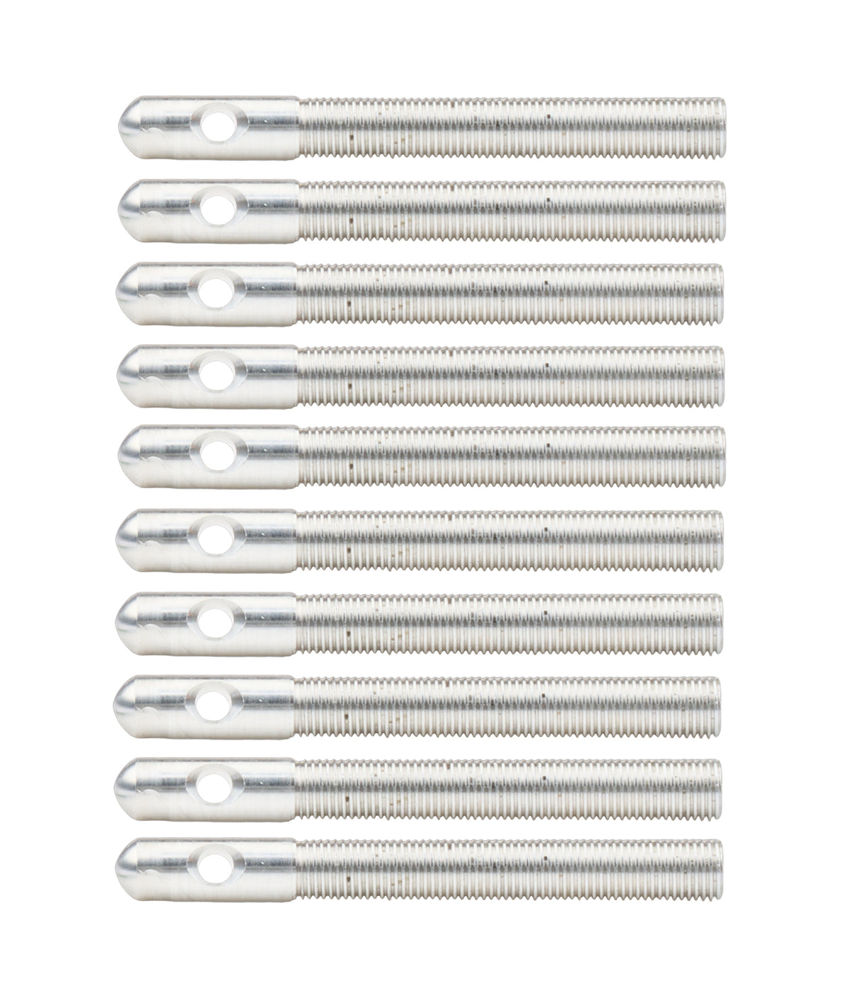 Aluminum Hood Pins 3/8in Silver 10pk