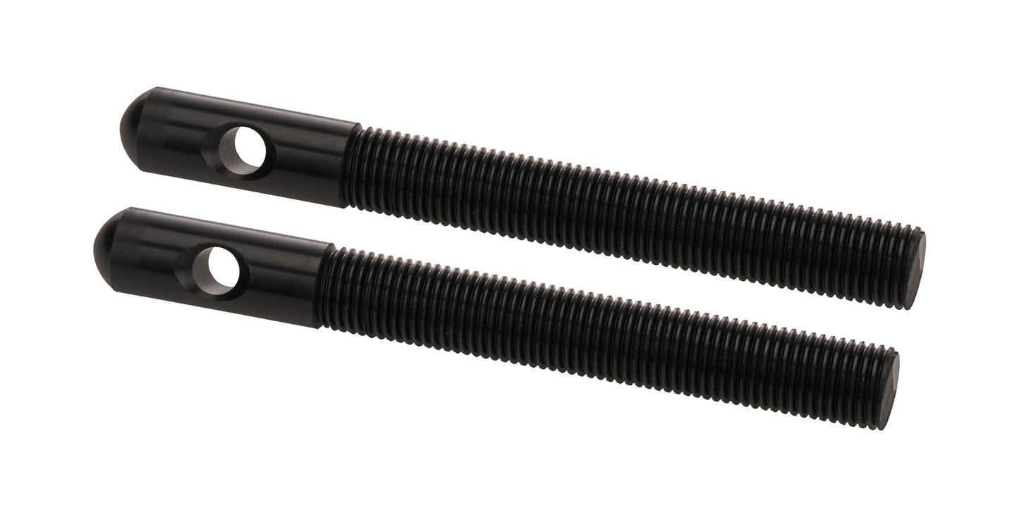 Aluminum Hood Pins 3/8in Black 2pk