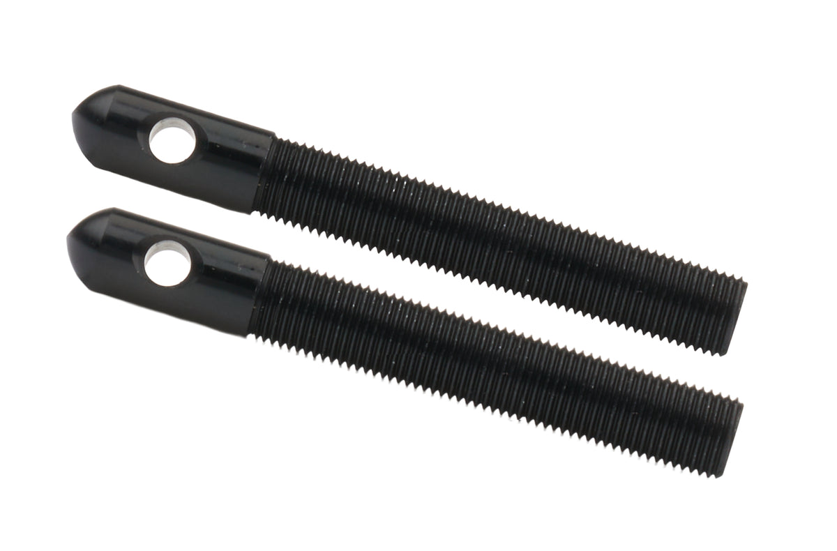 Alum Hood Pins 1/2in 1/4in Holes Black 2pk