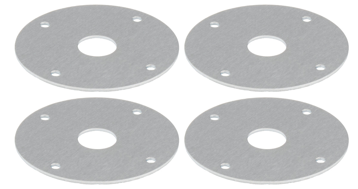 Scuff Plate Aluminum 1/2in Hole 4pk