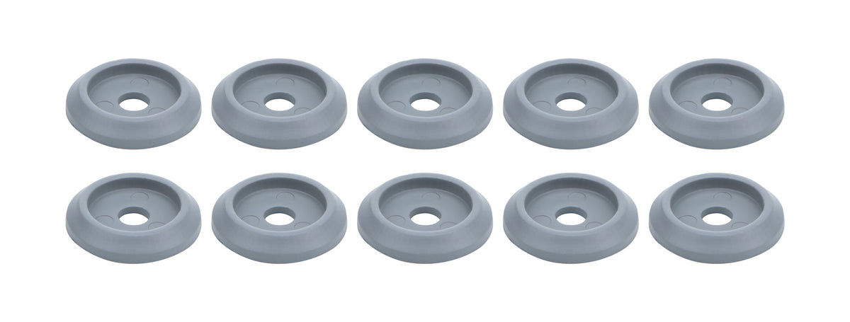 Body Bolt Washer Plastic Silver 10pk