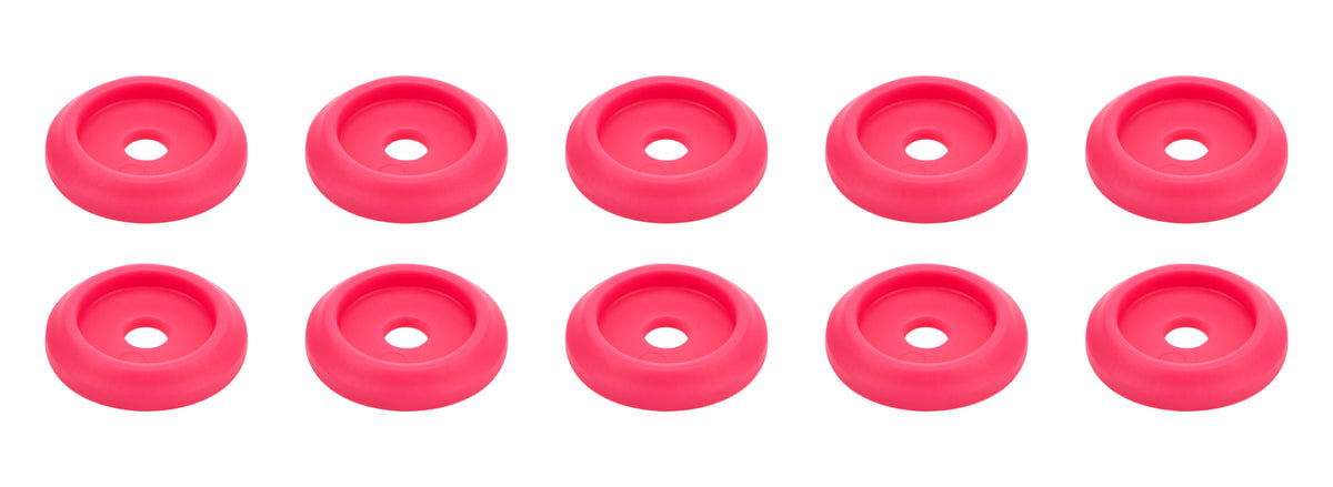 Body Bolt Washer Plastic Pink 10pk