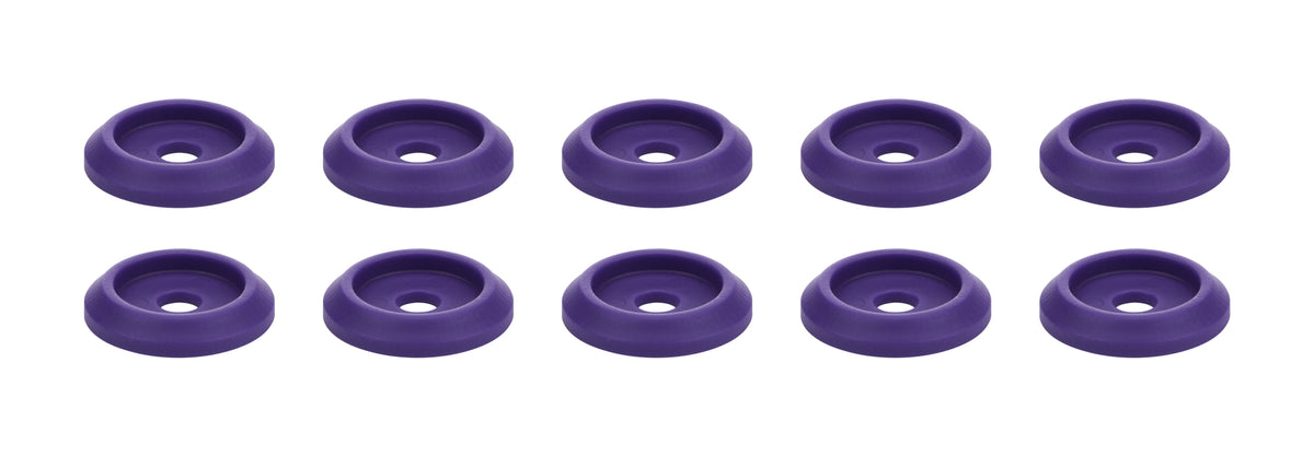 Body Bolt Washer Plastic Purple 10pk