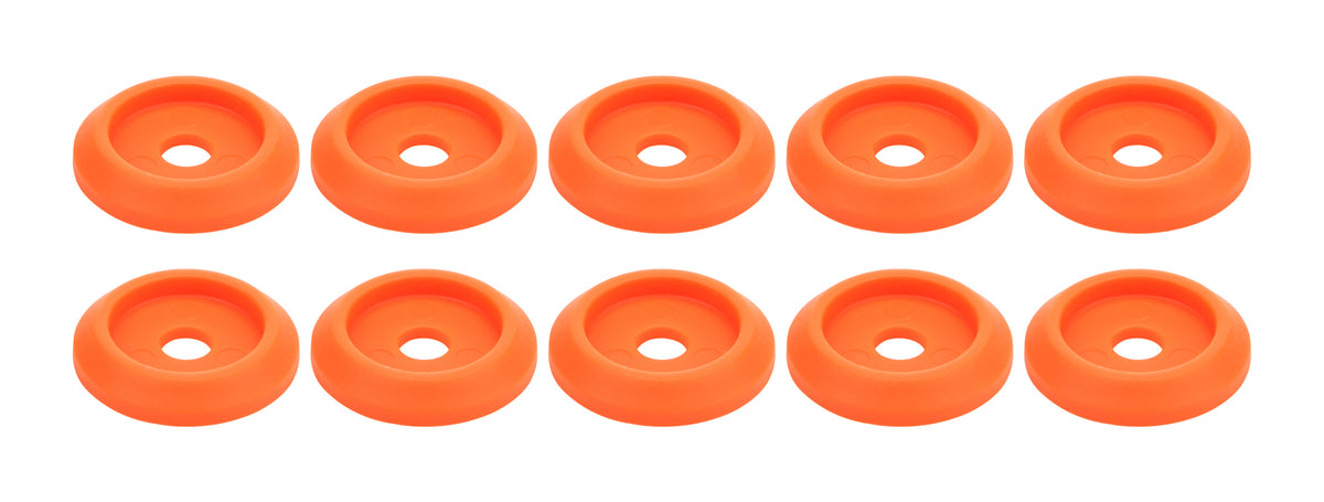 Body Bolt Washer Plastic Fluorescent Orange 10pk