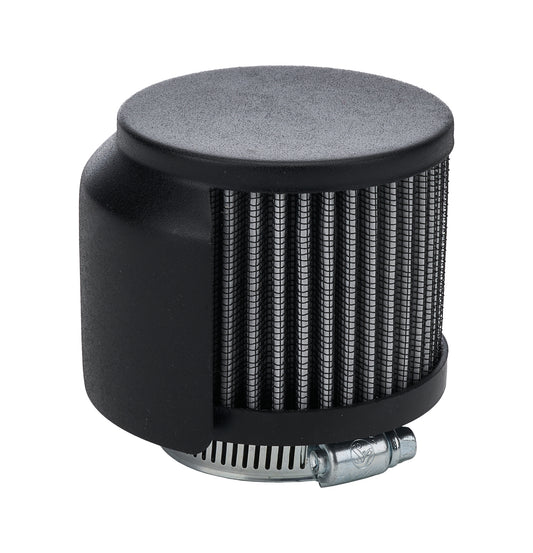 V/C Breather w/ Shield Black 1-3/8in