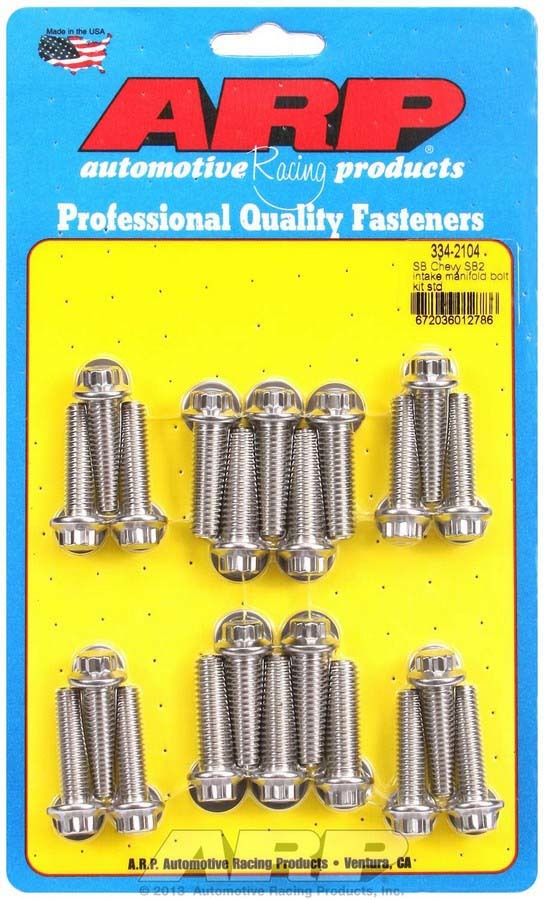 SBC SB2 Intake Manifold Bolt Kit