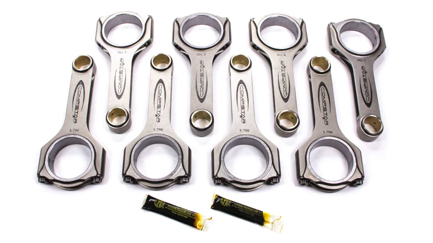 SBC Forged H-Beam Rods 6.200/2.000