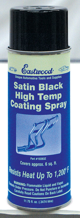 Hi Temp Coating Satin Black 11.75oz Aerosol
