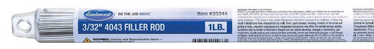 Filler Rod 4043 3/32in 1LB