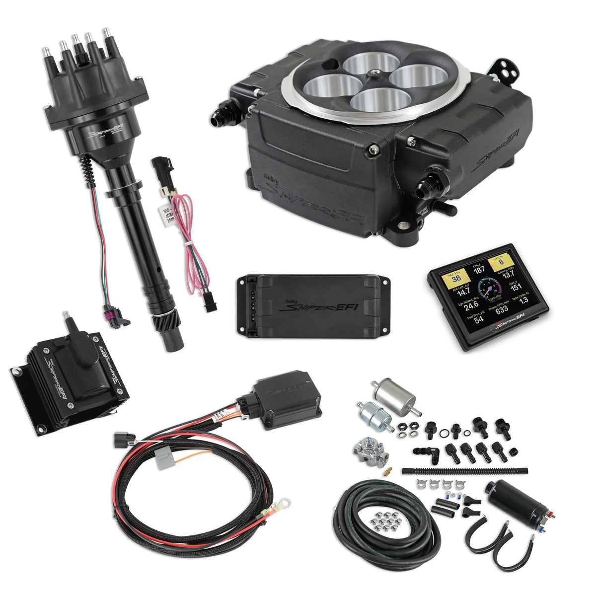 Sniper-2 EFI Master Kit w/SBC Ignition Black