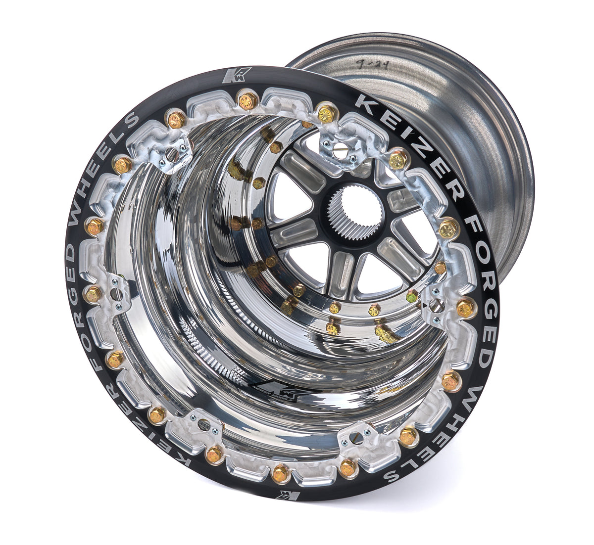 Wheel Splined 15x17 Outer Beadlock 4in BS