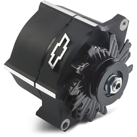Alternator Raised Bowtie Emblem Black Crinkle