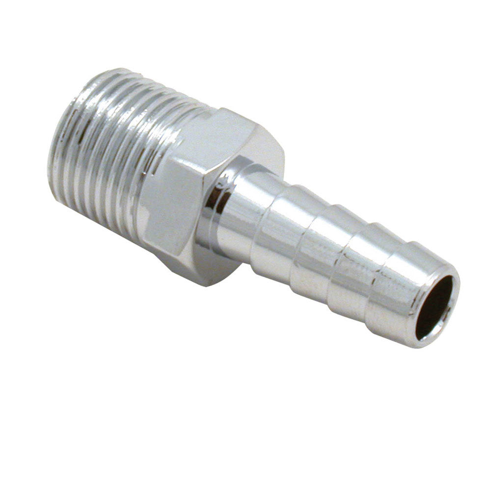 Fuel Fitting Chrome Str