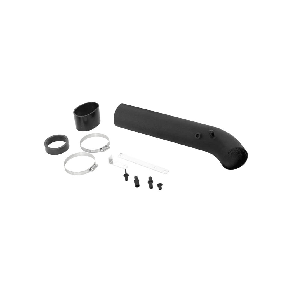 Universal Air Intake Tube Aluminum Black