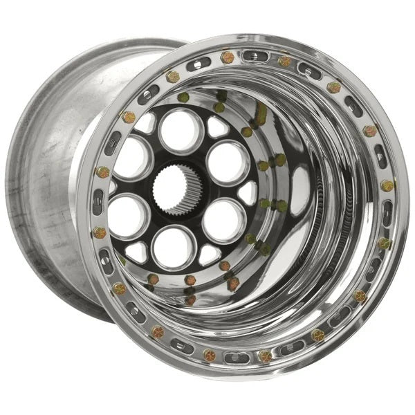 15x17  Blk Magnum Sprint Wheel 6in BS DB