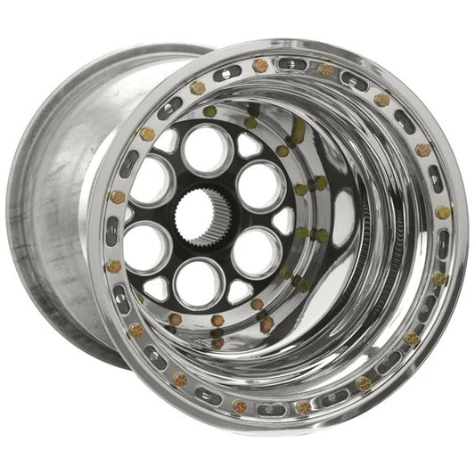 15x17  Blk Magnum Sprint Wheel 6in BS DB